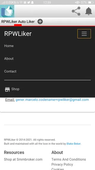 Screenshot of RpwLiker