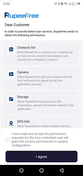 Screenshot of RupeeFree