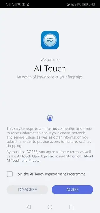 Screenshot of Saga AI Android