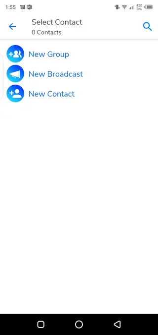 Screenshot of Sandesh App Govt of India