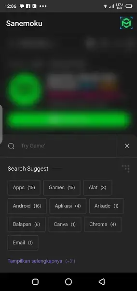 Screenshot of Sanemoku Android