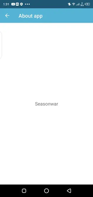 Screenshot of SeasonVar App