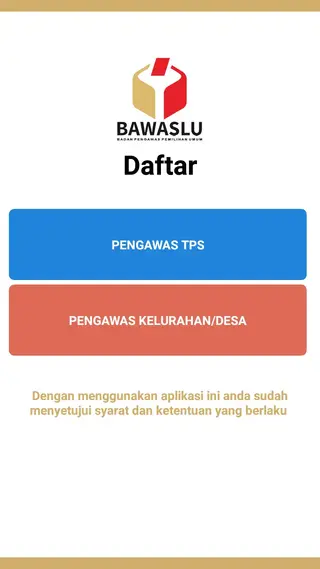 Screenshot of Siwaslu 2020 App