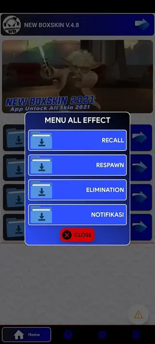 Screenshot of Skin Custom Anime Injector