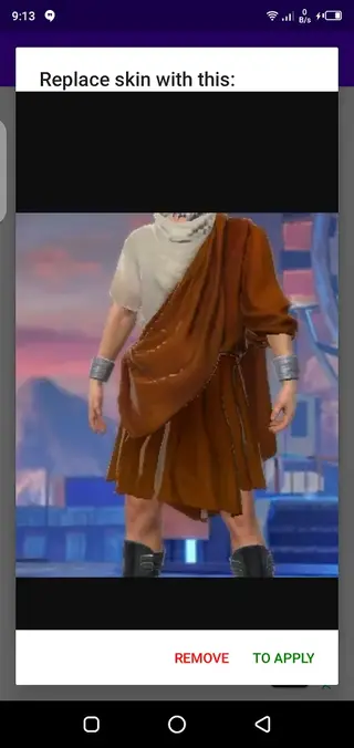 Screeenshot of Skins For FF