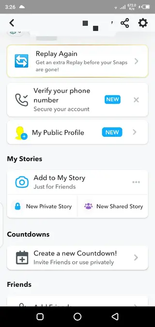Screenshot of Snaptroid App