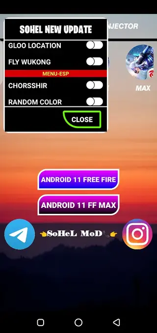 Screenhot of Sohel Injector Apk
