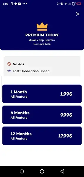 Screenshot of Solo VPN Apk