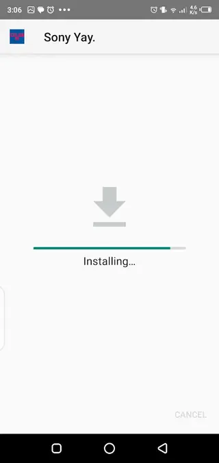 Screenshot of Sony Yay Android