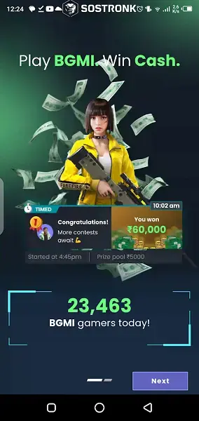 Screenshot of SoStronk Android