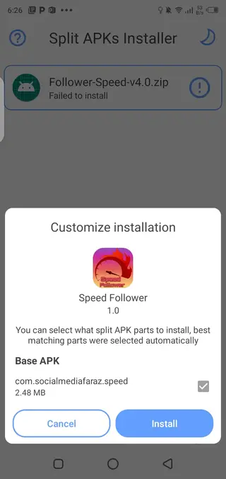 Screeenshot of Follower Speed Free Followers