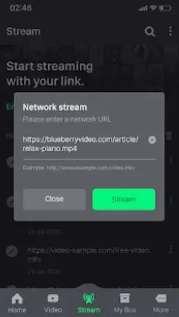 Screenshot of SPlayer App