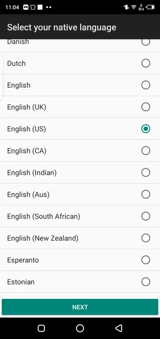 Screenshot of Sub Translate App