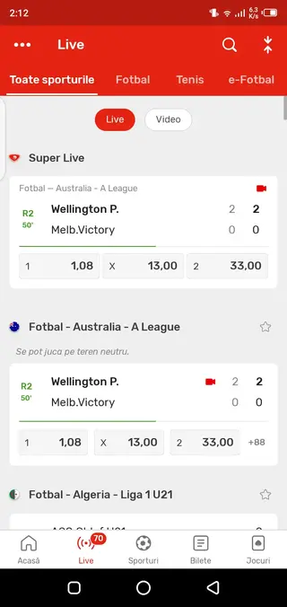 Screenshot of SuperBet Apk