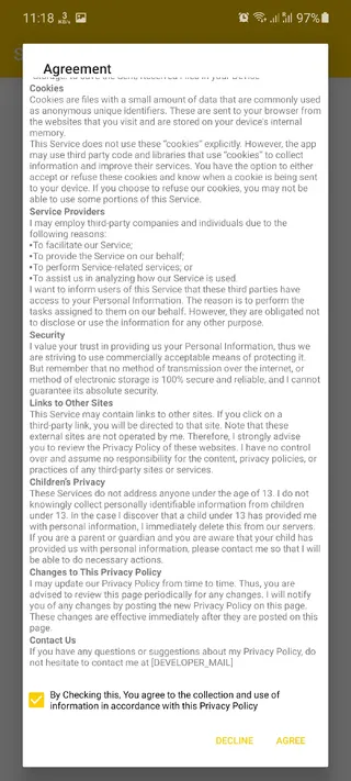 Screenshot of Supfrica App