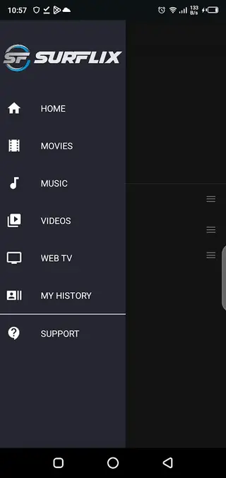 Screenshot of Surflix