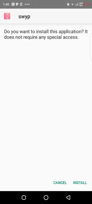 Screenshot of Swyp Apk Download
