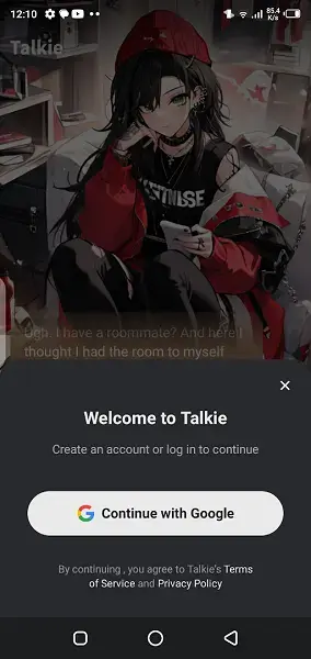 Screenshot of Talkie Soulful AI Android