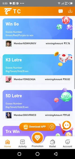 Screenshot of TC Lottery Apk