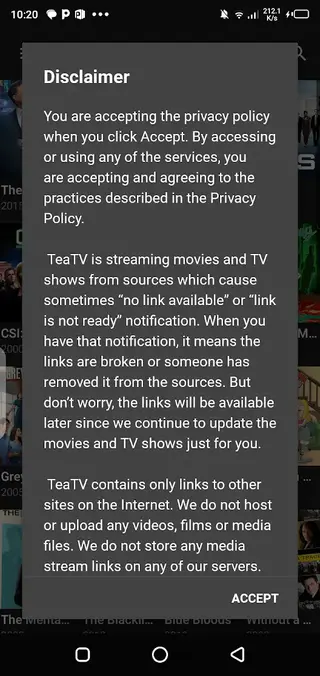 Screenshot Of TeaTV App Apk