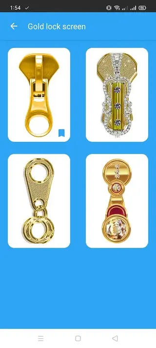 Screenshot of Gold Screen Lock Apk