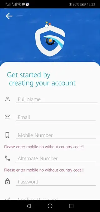 Screenshot of Thief Guard App
