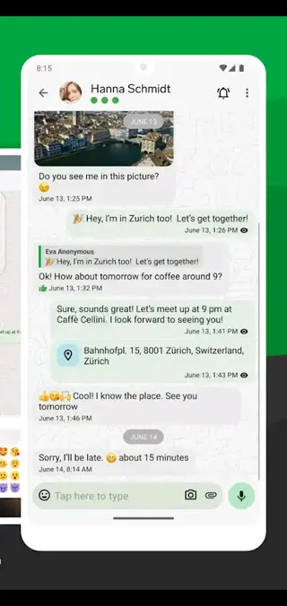 Screenshot of Threema Download