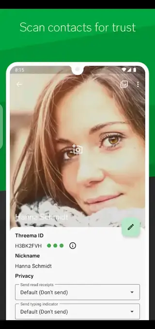 Screenshot of Threema Android