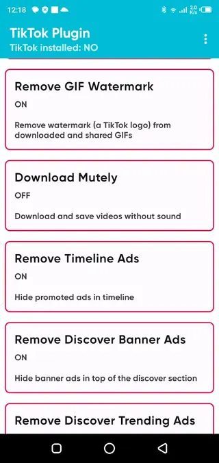 Screenshot of TikTok Plugin Tool
