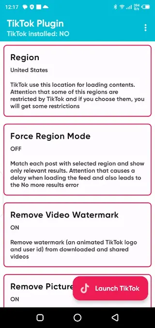 Screenshot of TikTok Plugin Apk