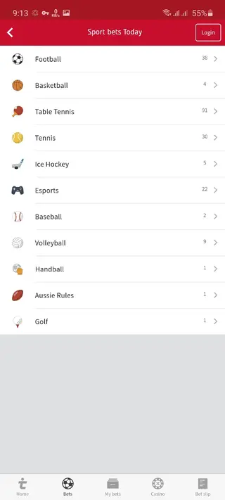 Screenshot of Tipico Apk