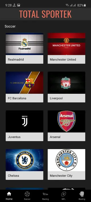 Screenshot of Totalsportek Apk
