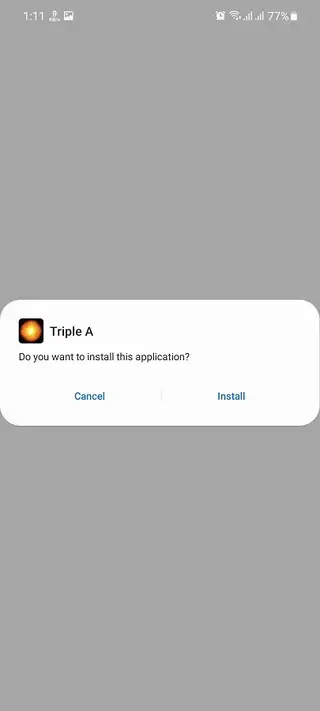 Screenshot of Triple A Apk