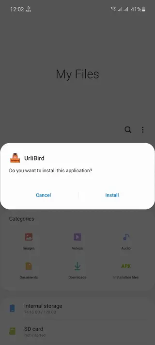 Screenshot of UrleBird Tiktok