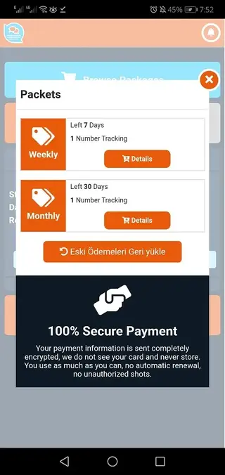 Screenshot of Vattsun Android