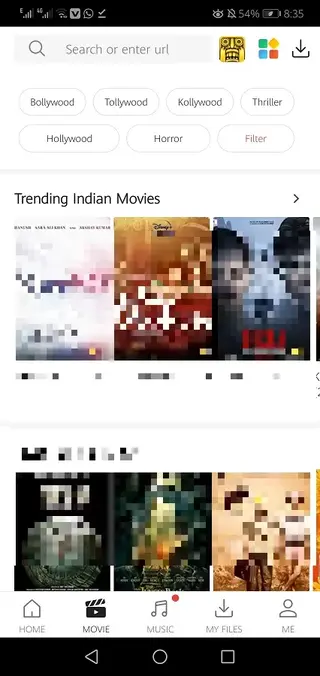 Screenshot of VidMate 4.4706 App
