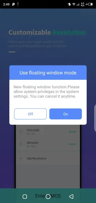 Screenshot of VMOS Pro Mod App