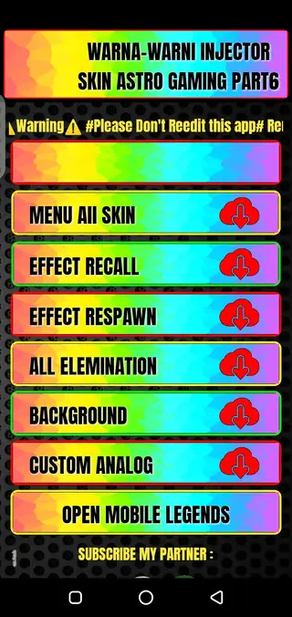Screenshot of WARNA WARNI INJECTOR Apk