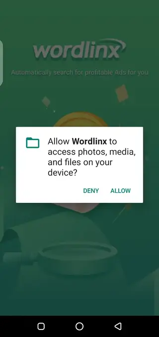 Screeenshot of Wordlinx Android