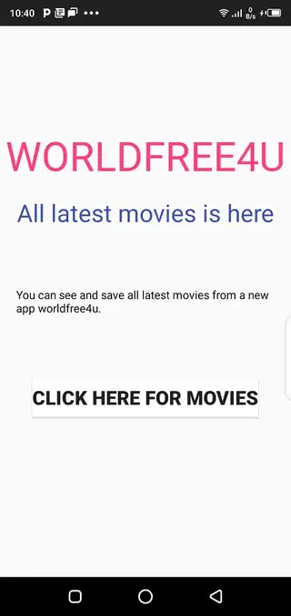 Screenshot of World4UFree App