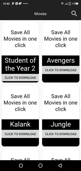 Screenshot of World777 App