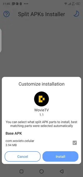 Screenshot of Wovie TV Apk