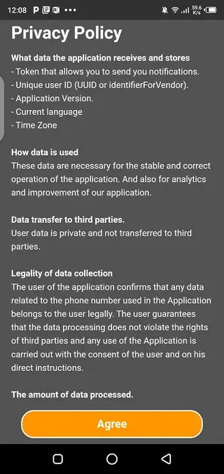 Screenhot of WunSen Android