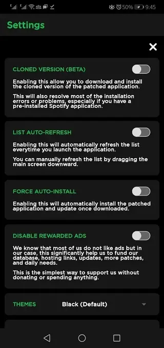Screenhot of XManager Spotify Download