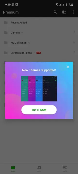 Screenshot of Xplayer Mod Apk
