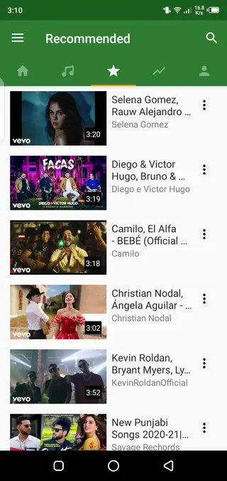 Screenshot of Y Musik App