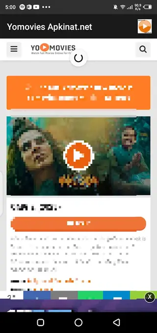 Screenshot Of YoMovies Android