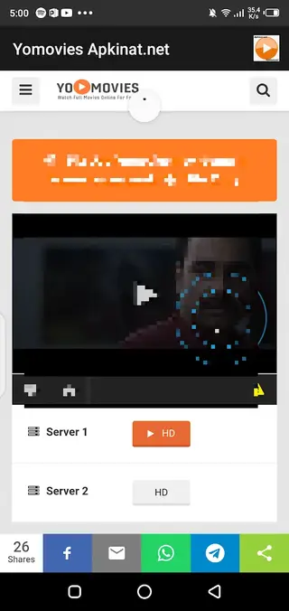 Screenshot Of YoMovies Apk