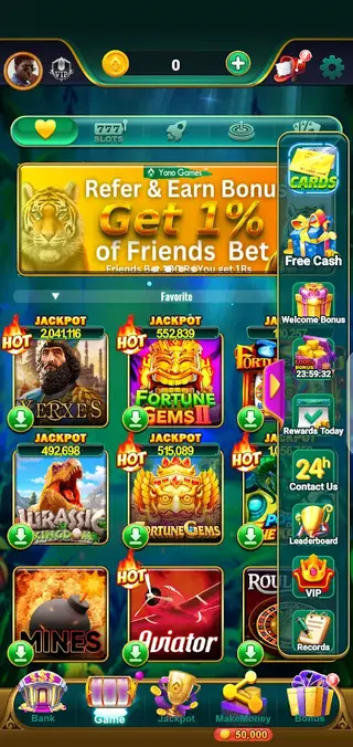 Screenshot of Yono Arcade Game
