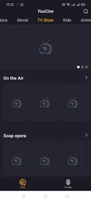 Screenshot of Youcine Movie App